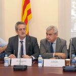 Trapero y el ex conseller Forn, junto a Pere Soler y César Puig, que declaran hoy como investigados ante la juez Lamela