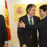 Alfonso Fernández Mañueco junto al ministro Íñigo de la Serna y el presidente de Renfe, Juan Alfaro