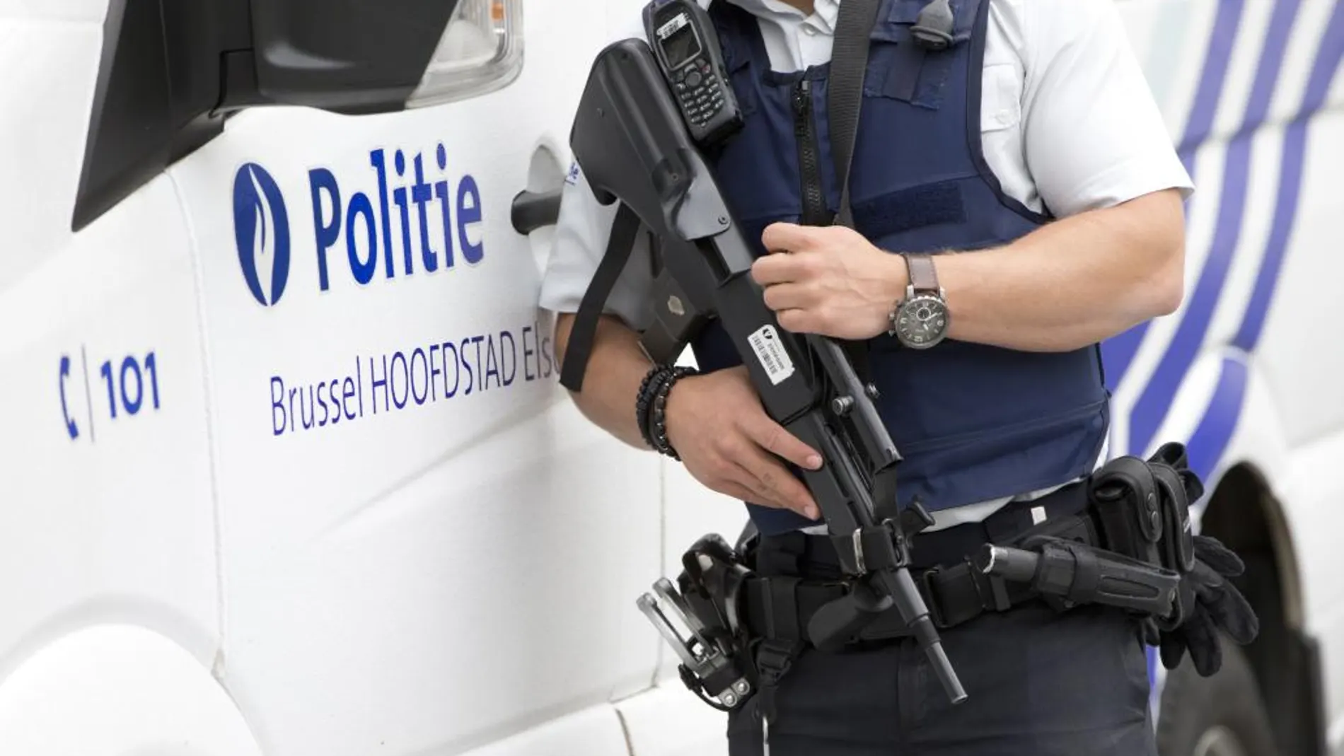 La Policía en el lugar del atentado