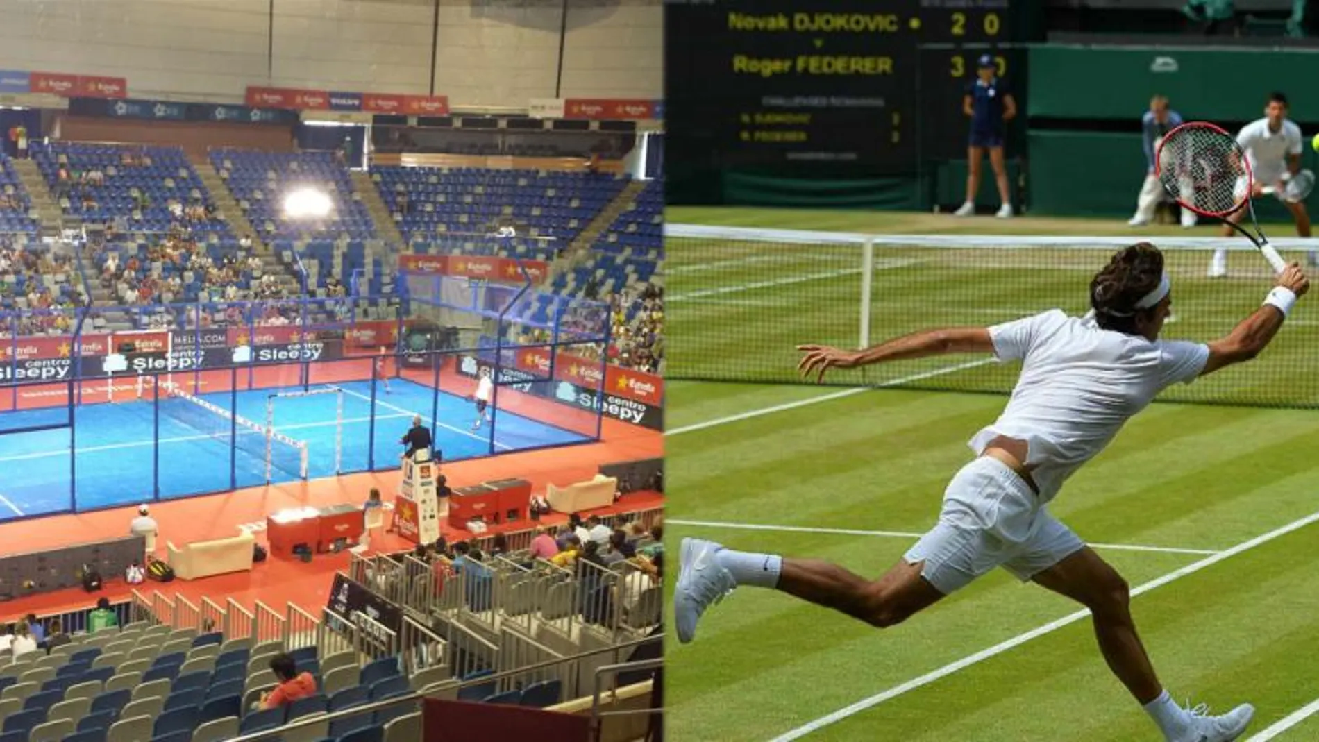 Pádel vs. tenis