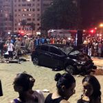 Un coche invadió la acera de la playa de Copacabana y 15 personas resultaron heridas.