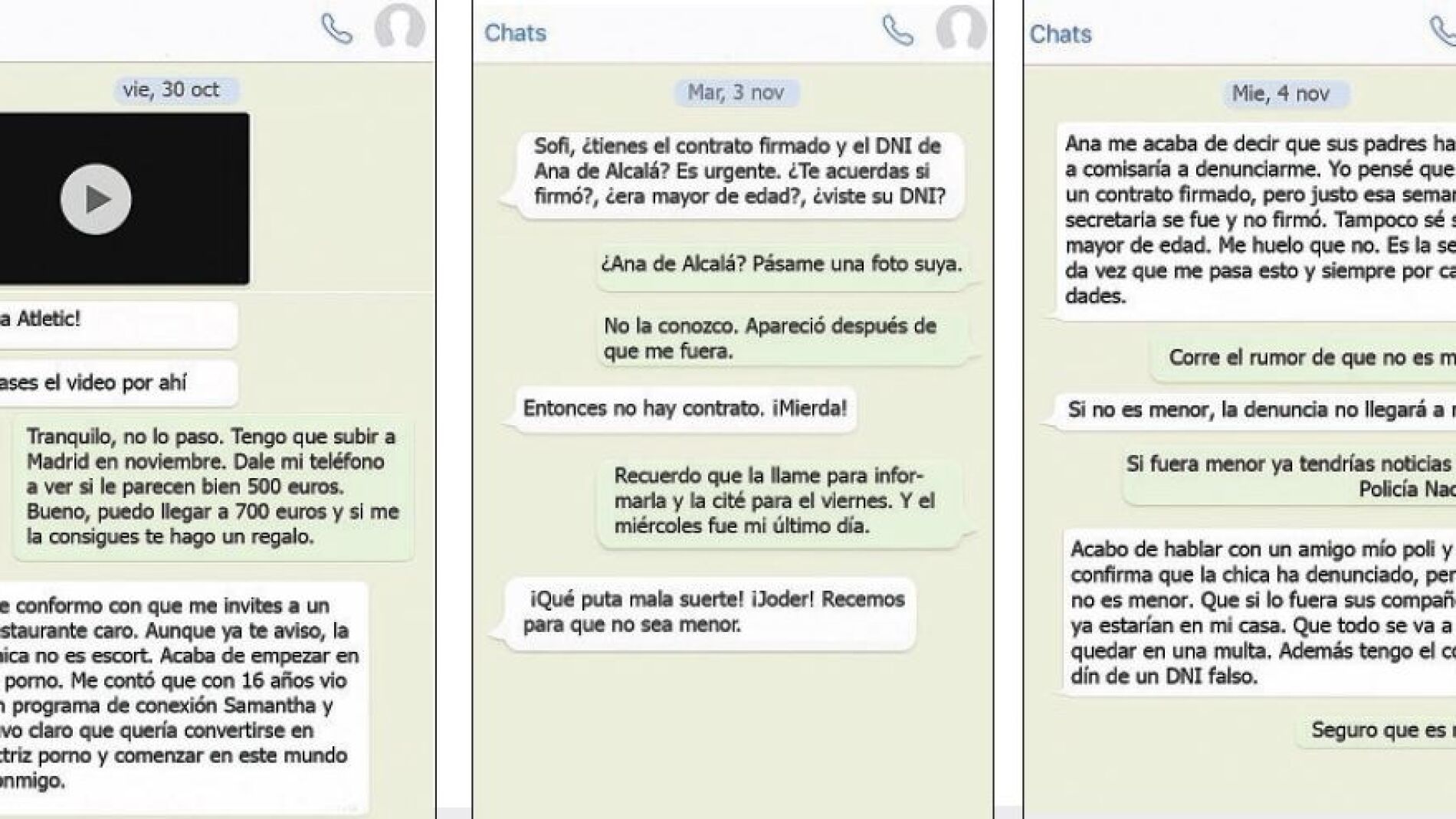 Las conversaciones del «caso Torbe» «Recemos para que no sea menor» imagen imagen