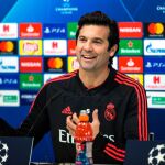 El técnico del Real Madrid, Santiago Solari, el pasado día 11
