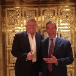 Donald Trump y Nigel Farage, durante su reunión de ayer en la Tower Trump de Nueva York.