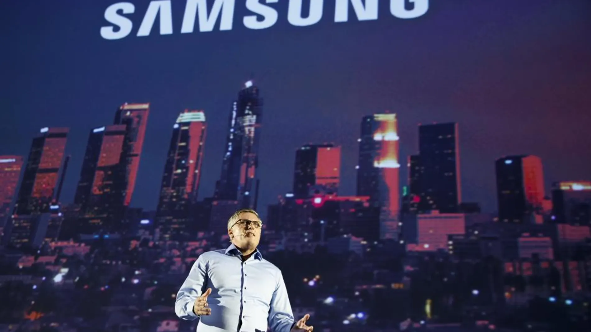 Samsung, durante su presentación en la feria IFA