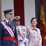 El Rey Felipe VI y la Reina Letizia presiden el acto oficial del Día de las Fuerzas Armadas en Logroño / Reuters