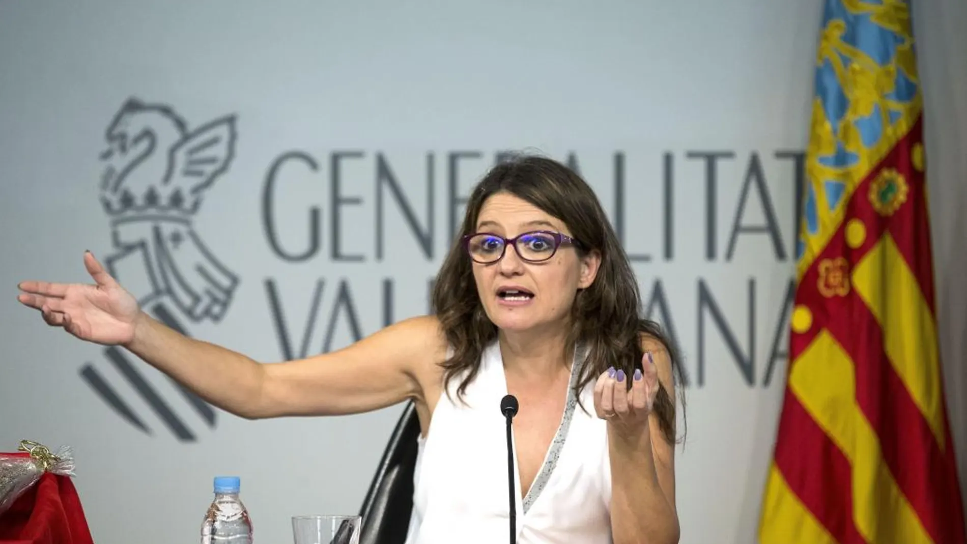 La vicepresidenta, Mònica Oltra, apoyó de forma incondicional los hechos dados a conocer ayer