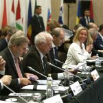 Josep Borrell durante la reunión que mantiene los ministros de Asuntos Exteriores de la Unión por el Mediterráneo/Foto: Efe
