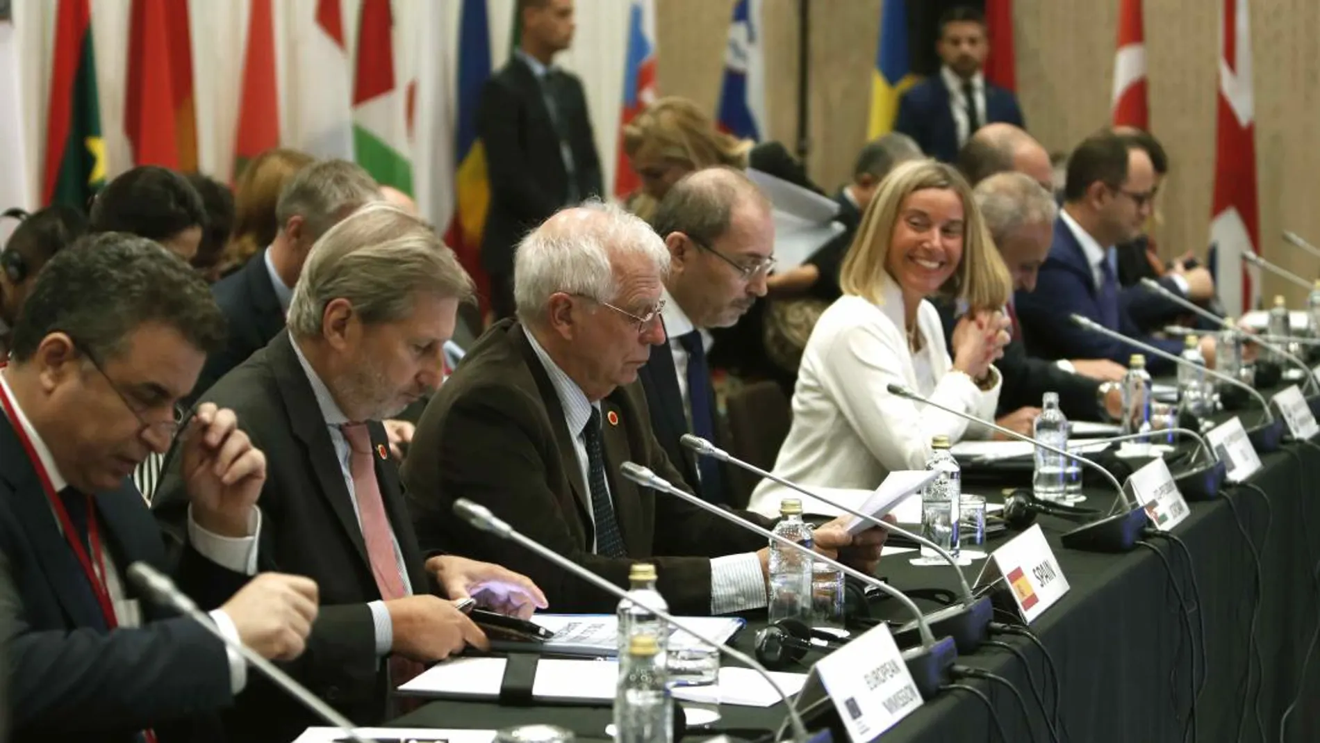 Josep Borrell durante la reunión que mantiene los ministros de Asuntos Exteriores de la Unión por el Mediterráneo/Foto: Efe