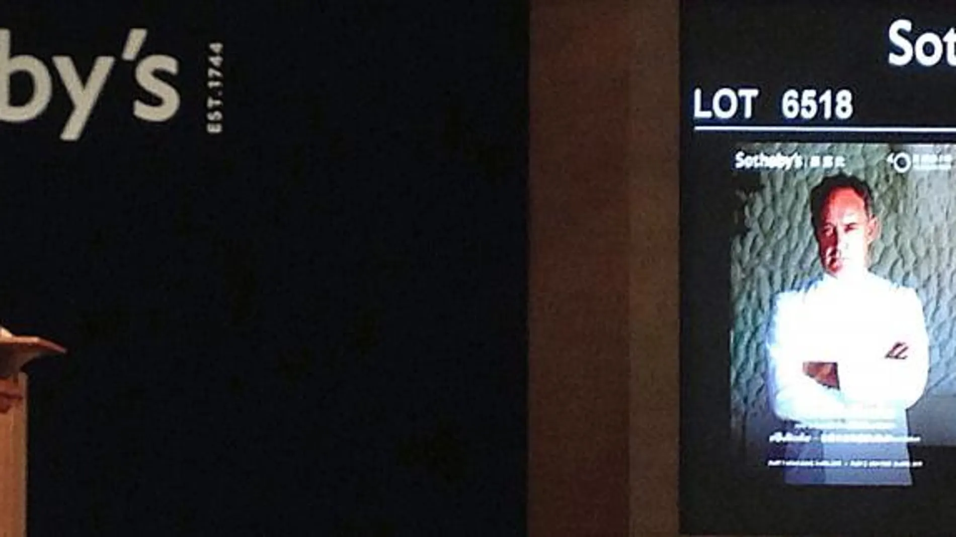 Un momento de la subasta organizada por Sotheby's en Hong Kong