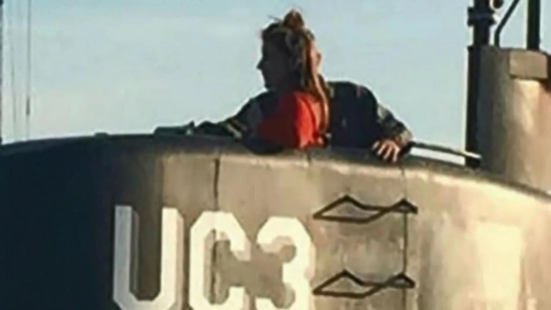 Imagen de la periodista en el submarino
