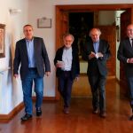 Alonso Ares, Colomo, Antonio Colinas y Jesús Julio Carnero inauguran la exposición