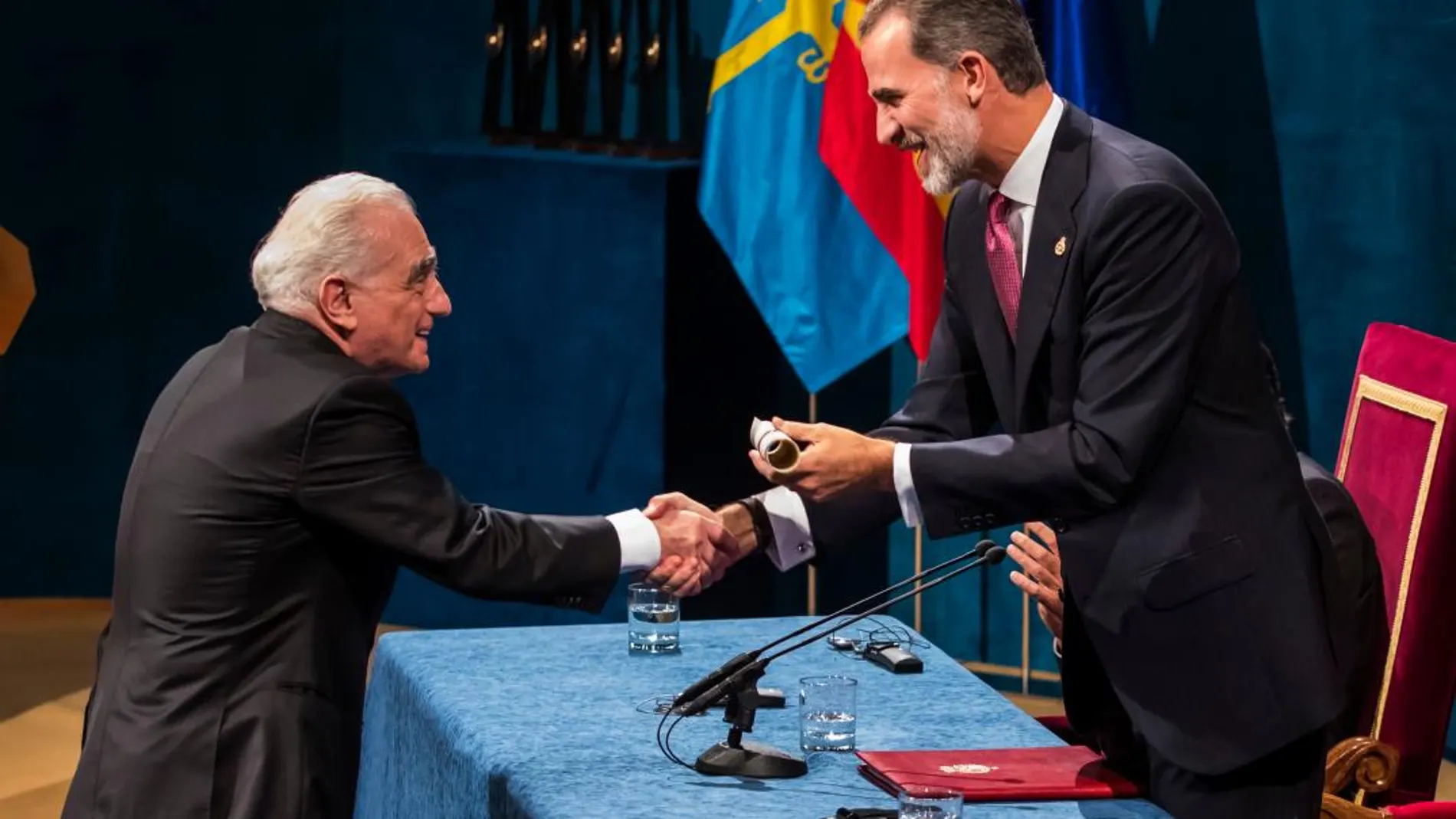 El Rey Felipe junto al cineasta estadounidense Martin Scorsese/Foto: Alberto R. Roldán