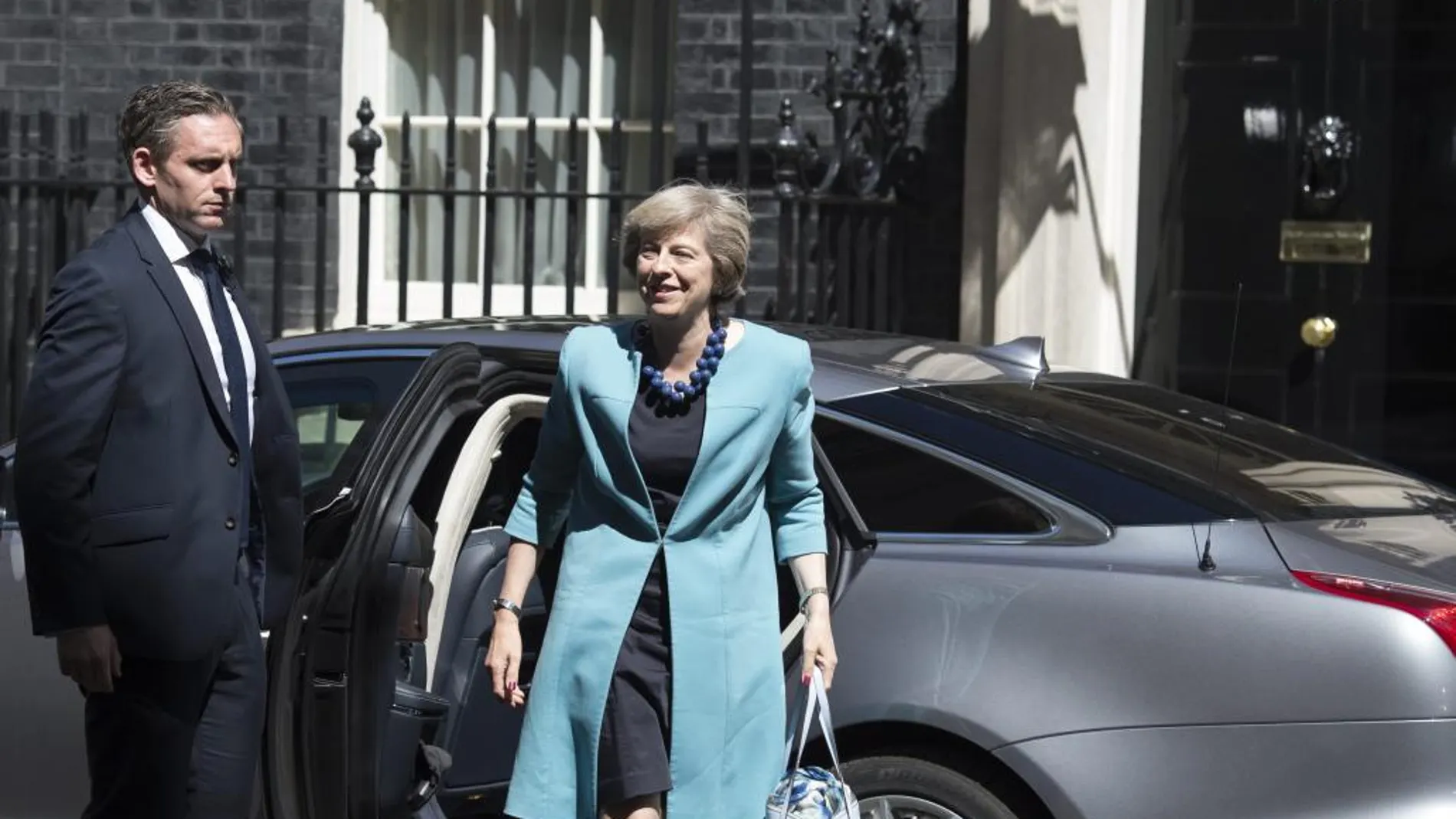 La primera ministra británica, Theresa May, llega a Downing Street, en el centro de Londres, Reino Unido,el pasado 14 de julio de 2016