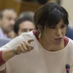 La portavoz del grupo parlamentario de Podemos, Teresa Rodríguez