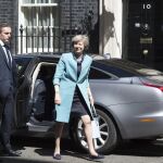 Theresa May llega a Downing Street, 10.