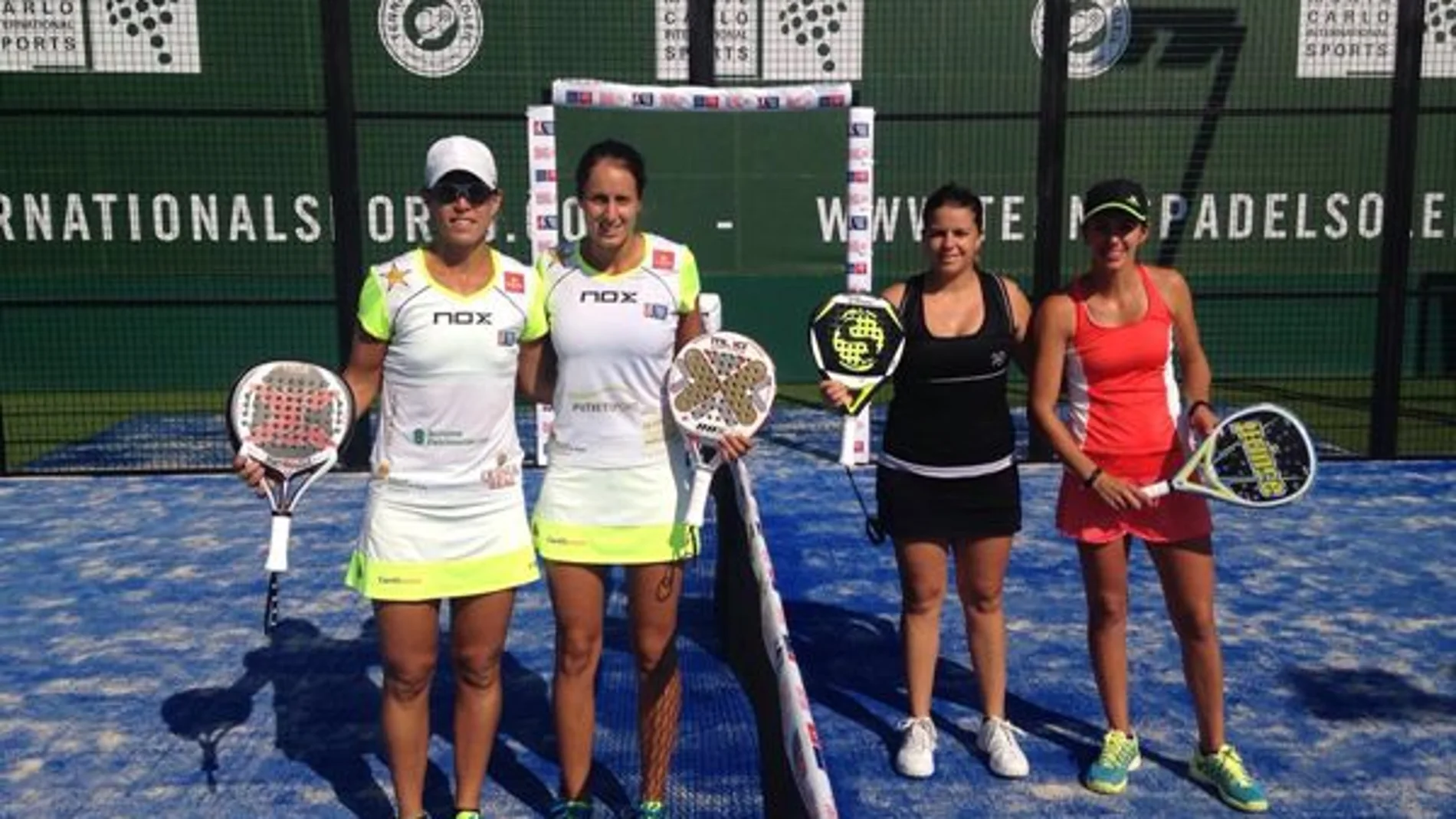 Lucía Sainz y Gemma Triay (izq.) en su duelo de octavos