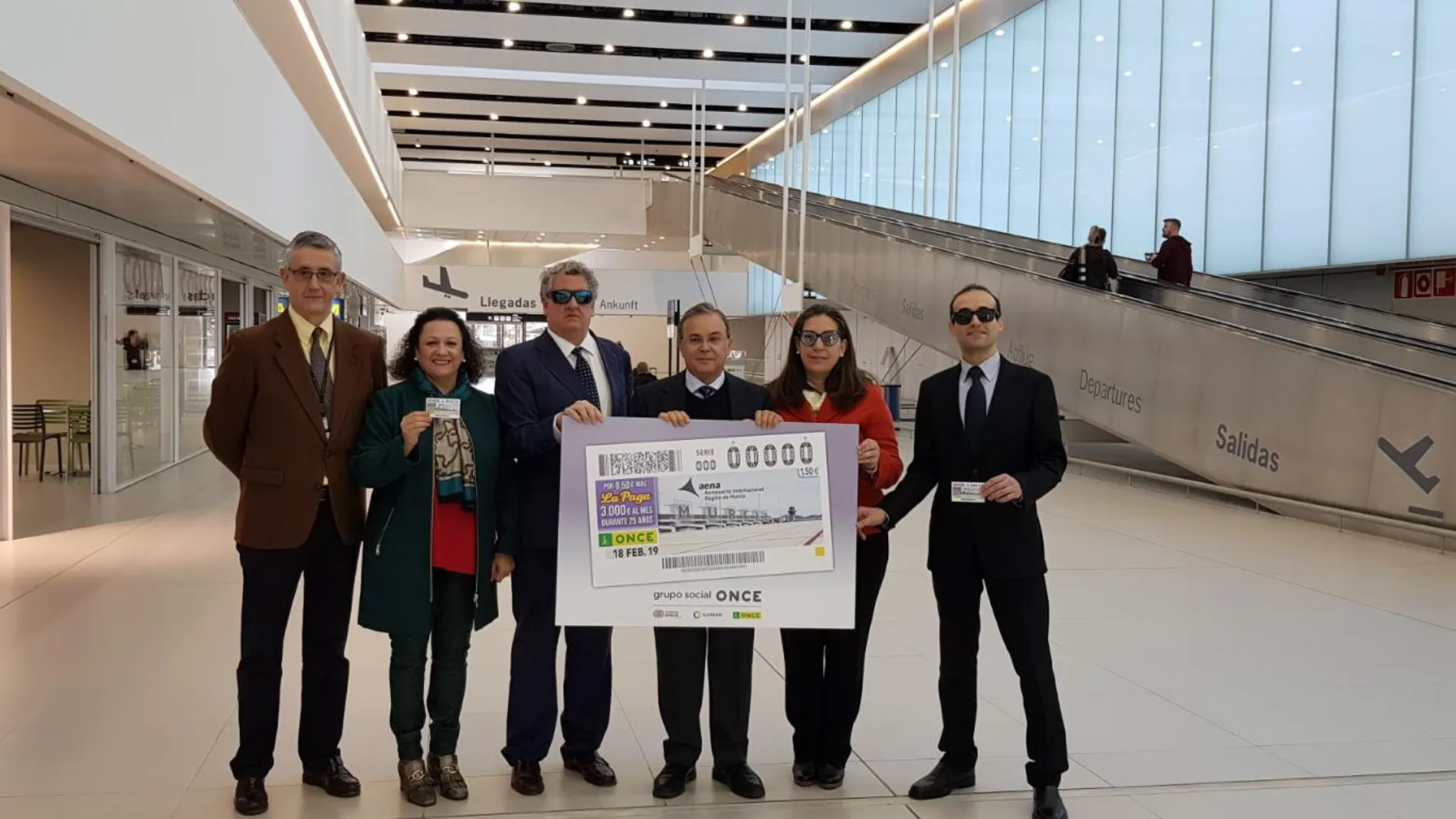 El Aeropuerto Internacional Región de Murcia protagoniza el cupón de la ONCE del próximo lunes