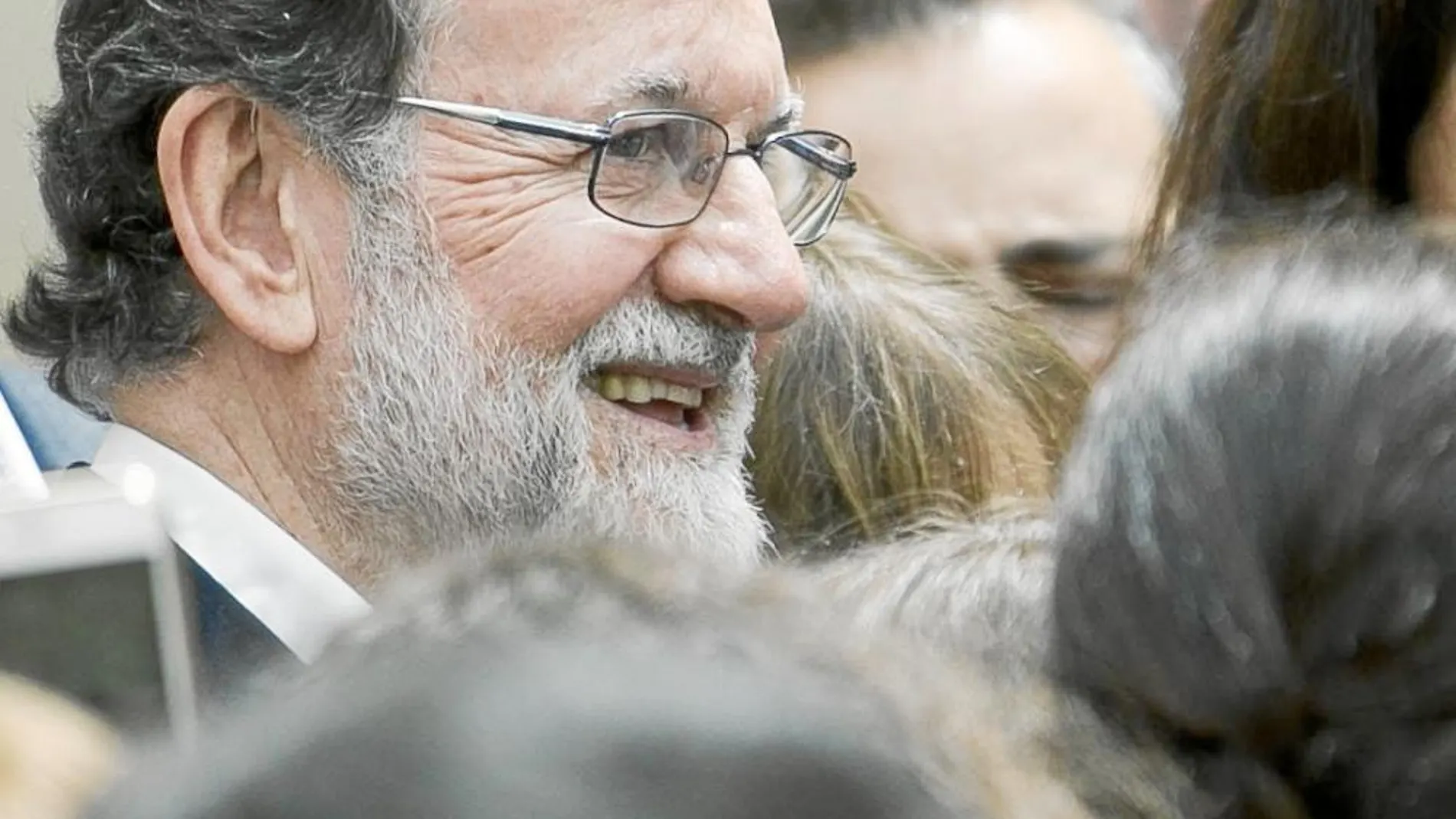 El presidente del Gobierno, Mariano Rajoy, ayer en Jerez en un acto del PP con candidatos municipales de Cádiz