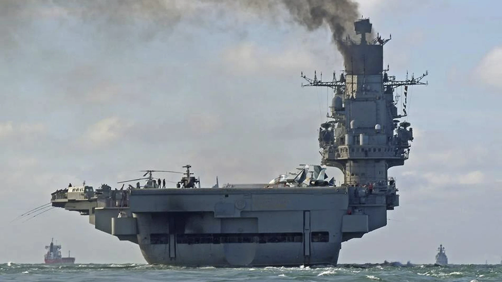 El portaaviones Almirante Kuznetsov entró en servicio en 1991 y su primera acción de combate tuvo lugar en la guerra de Siria en 2016
