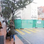Vallas, grúas y burladeros ocupan, desde que el pasado 29 de noviembre se derrumbara un edificio en construcción, la calle Lagasca y dejan los escaparates de sus aceras sin apenas clientela