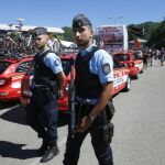 Controles de la policía francesa durante el Tour de Francia