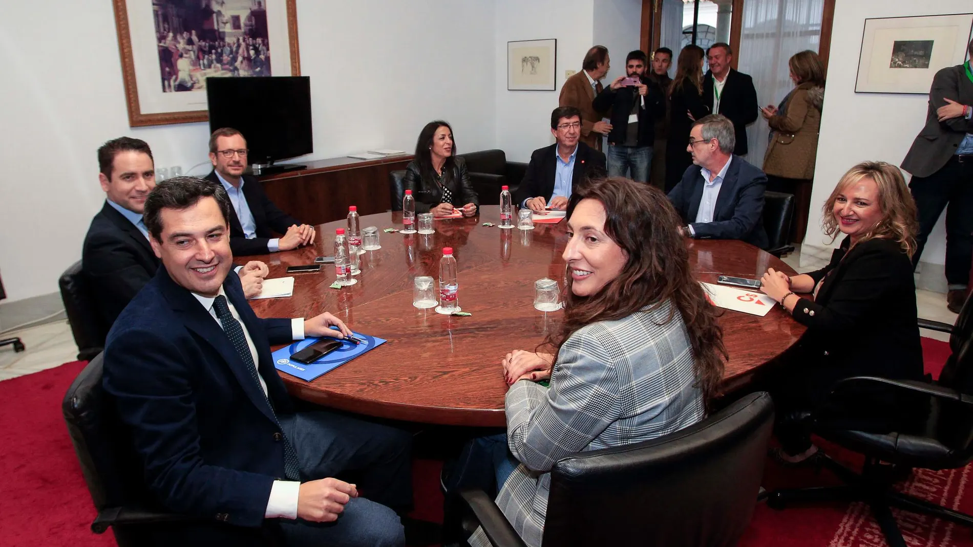 Primera reunión de PP y Cs el pasado 12 de diciembre/Foto: Manuel Olmedo