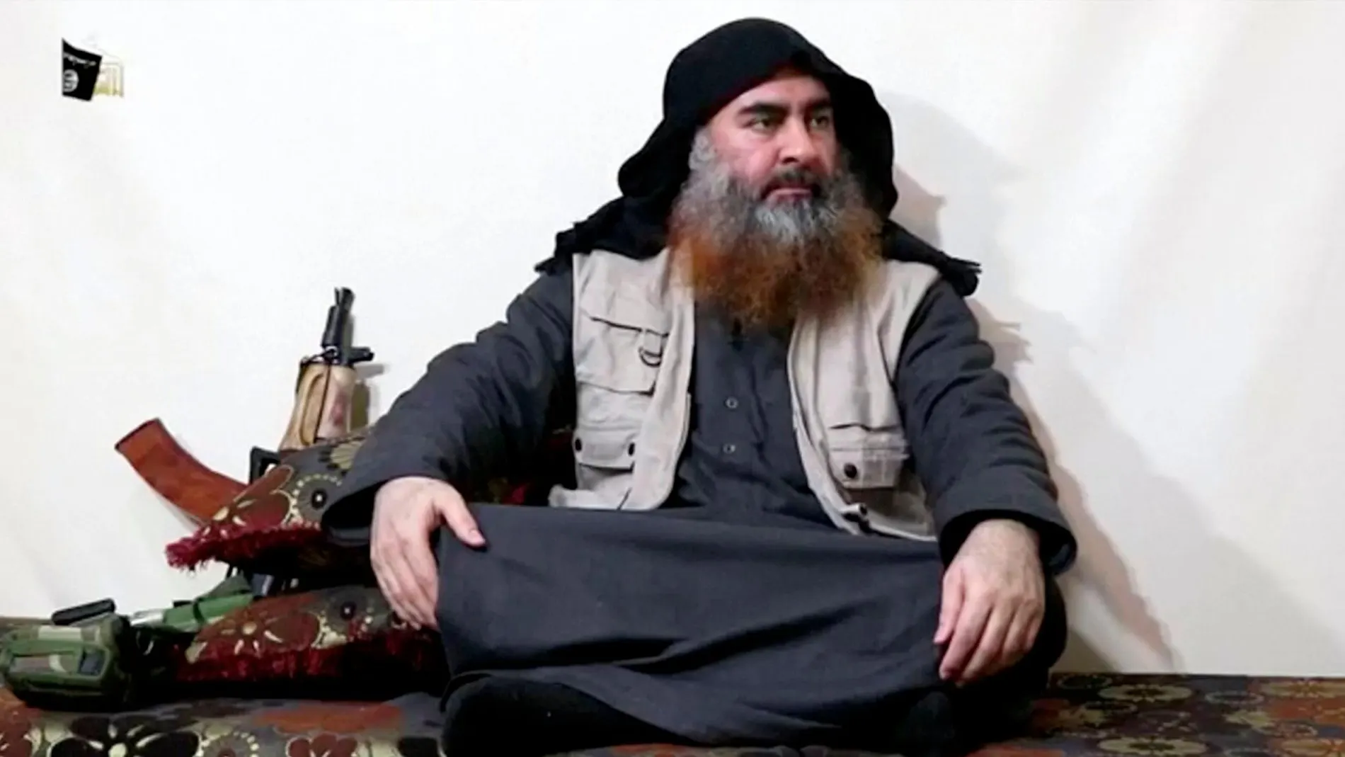 Imagen del vídeo publicado la semana pasada por Abu Bakr al-Baghdadi