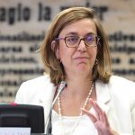 La presidenta de la institución palentina, Ángeles Armisén, en el Senado