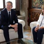 El presidente Puig junto a Bonig en una reunión mantenida el pasado viernes