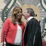 Susana Díaz, junto al presidente del Consejo Consultivo, Juan Cano