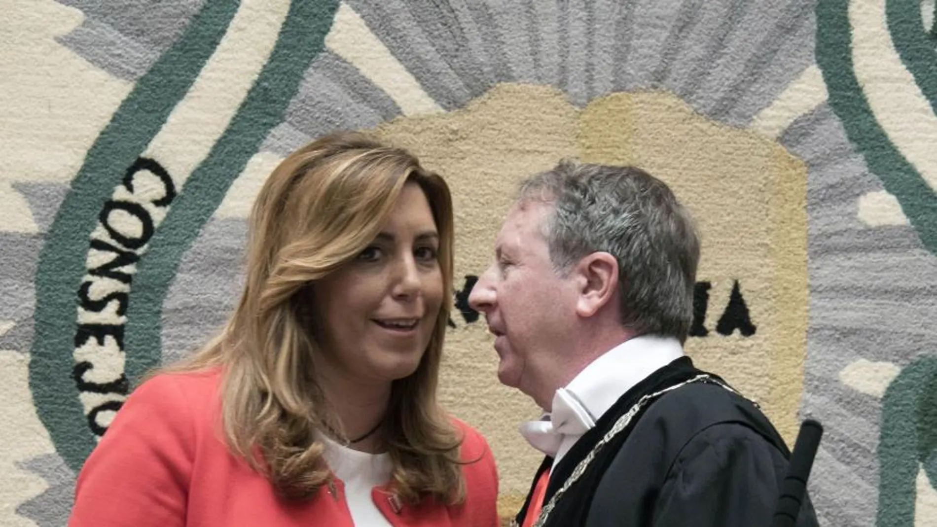 Susana Díaz, junto al presidente del Consejo Consultivo, Juan Cano