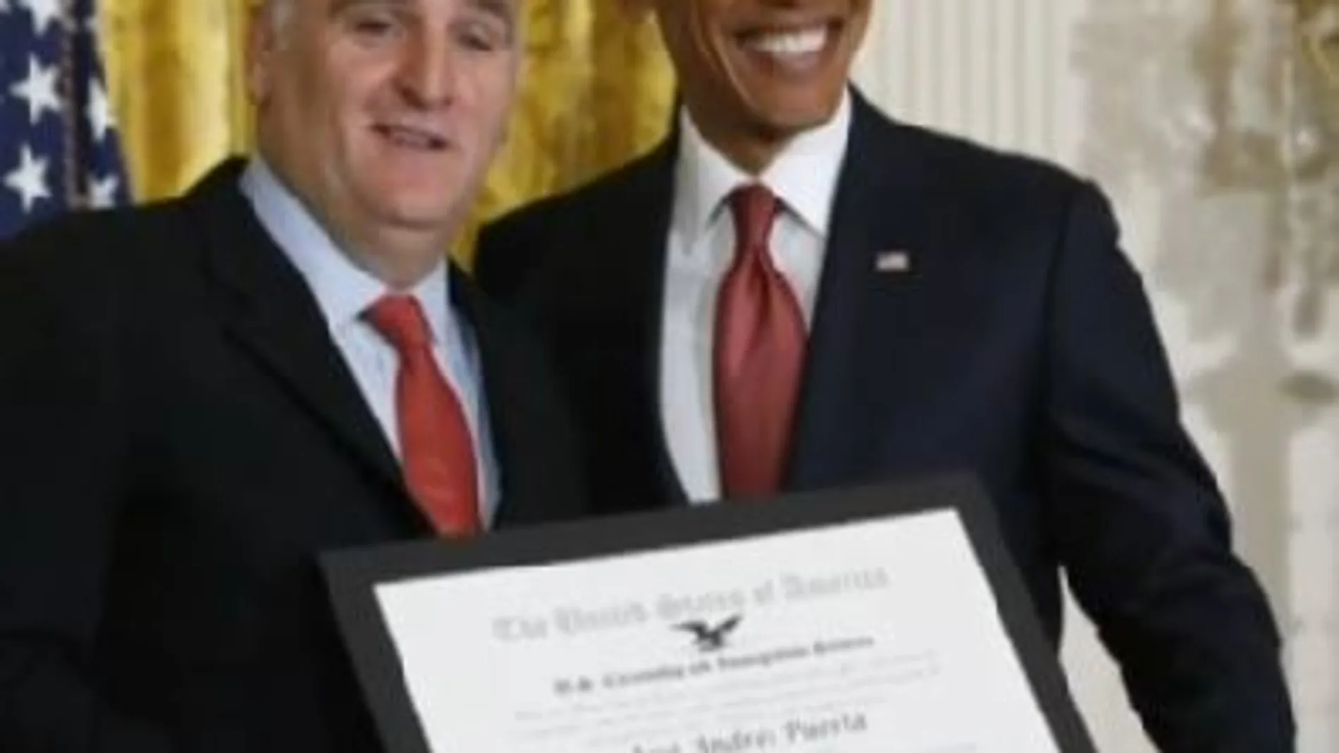 Obama concede al chef José Andrés la Medalla Nacional de las Humanidades