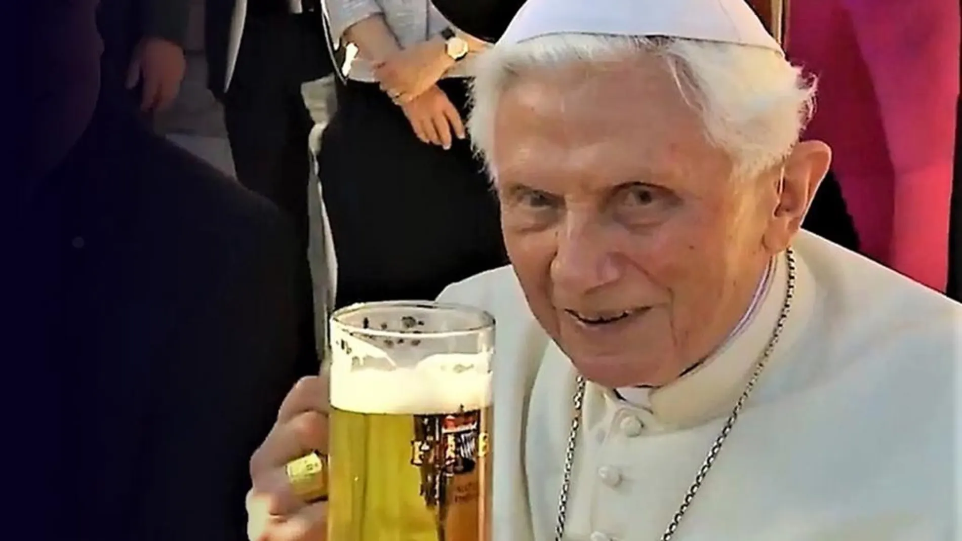 El Papa Benedicto XVI durante la celebración de sus 90 años/Youtube