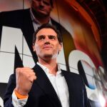 El líder de Ciudadanos Albert Rivera valora los resultados electorales en la sede de la formación naranja / Efe