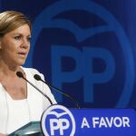La secretaria general del Partido Popular, María Dolores de Cospedal