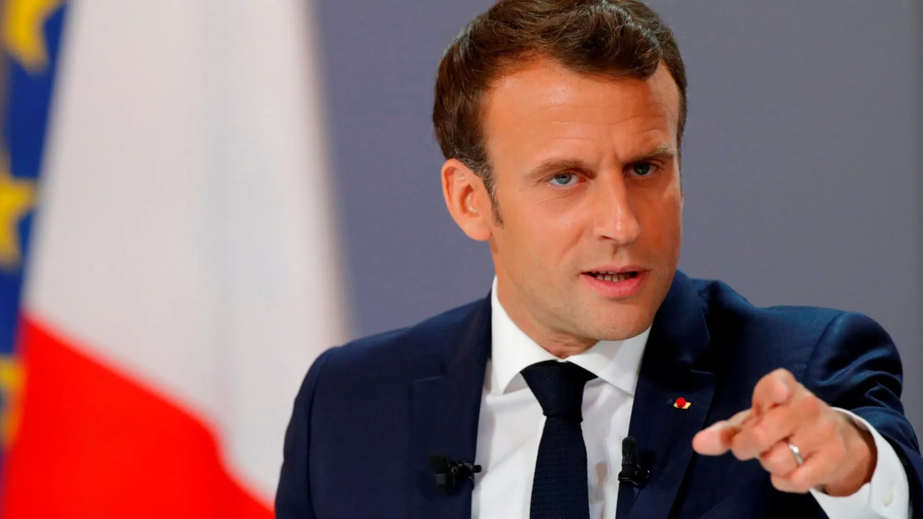 El presidente francés, Emmanuel Macron, durante la rueda de prensa/ Foto: Reuters