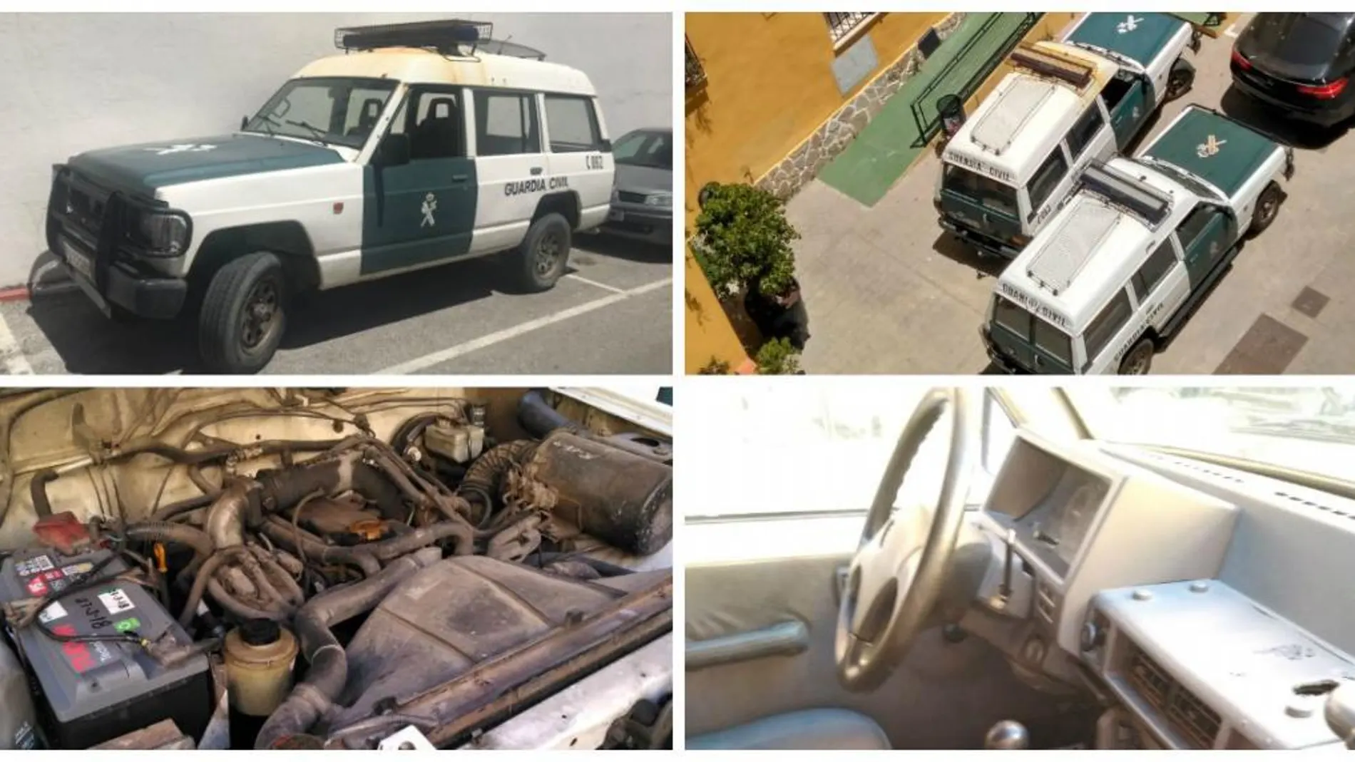 Los Nissan Patrol de hace 20 años que ha recibido la Guardia Civil en la zona de mayor conflictividad de Cádiz para combatir el narcotráfico