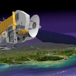 Recreación artística del satélite Aura de la NASA