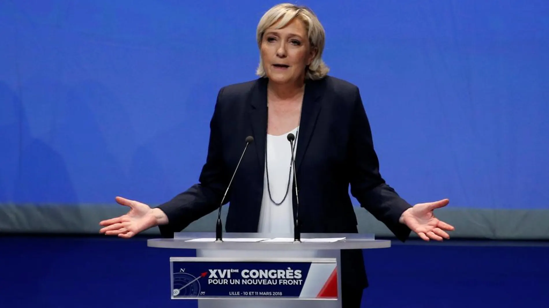 Marine Le Pen anuncia el nuevo nombre del partido/Reuters
