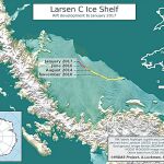El iceberg que cambiará el mapamundi