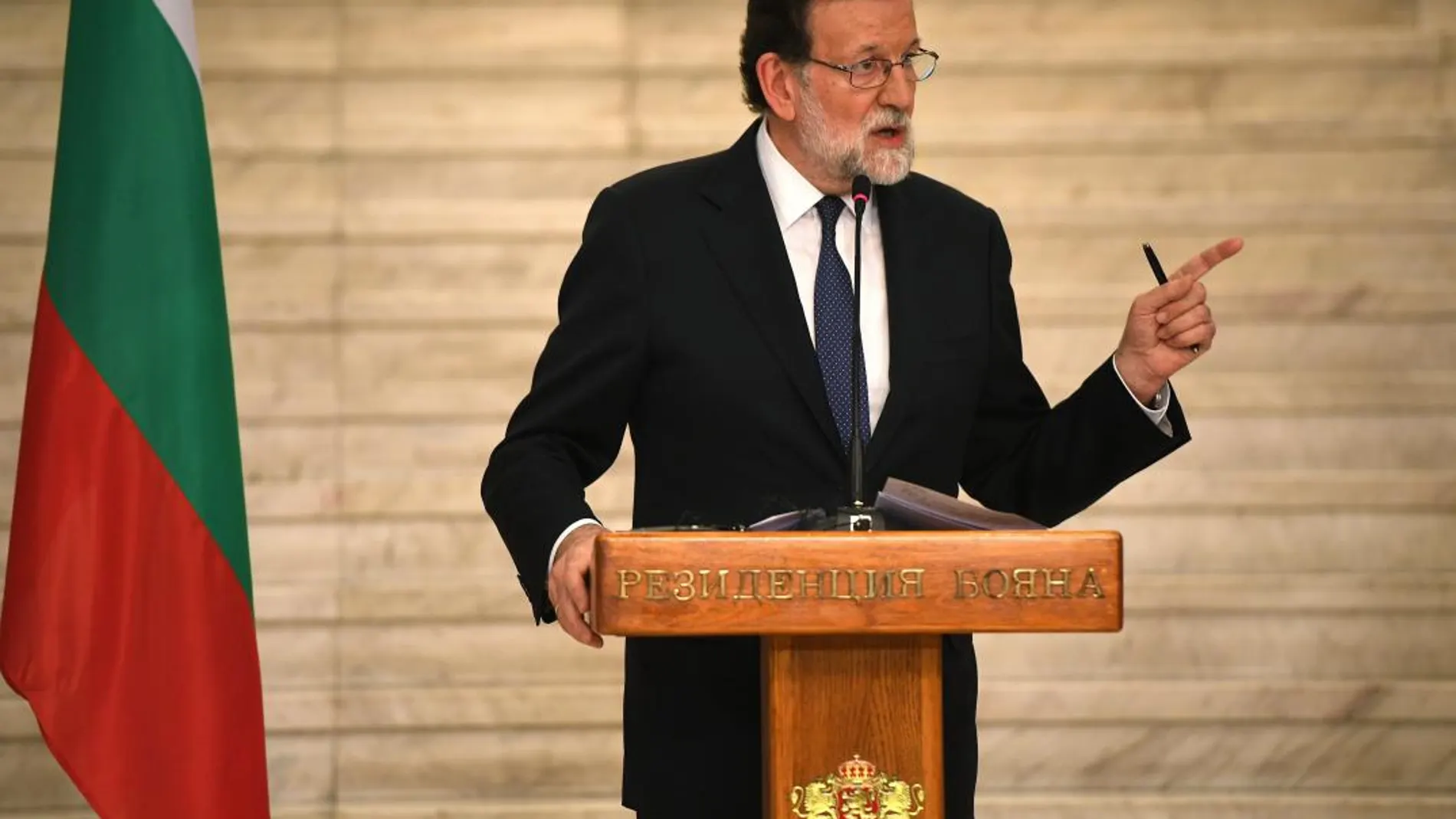 El presidente del Gobierno de España, Mariano Rajoy, durante su estancia en Bulgaria / Efe
