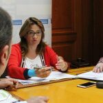 La presidenta de la Diputación de Zamora, Mayte Martín, preside la Mesa del Diálogo Social zamorana /J. L. Leal/Ical