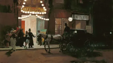 “Salida del baile de máscaras”, de Raimundo de Madrazo. Año 1885