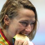 La medallista de oro Mireia Belmonte García de España