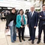 Un momento de la inauguración de la exposición / Foto: La Razón
