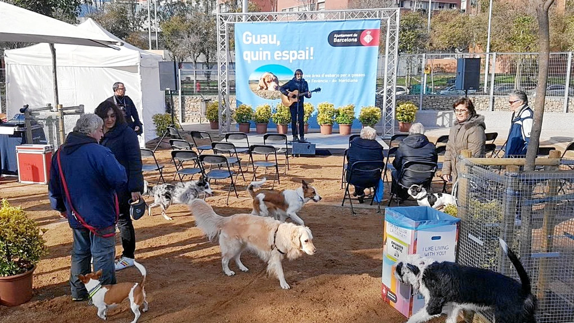 Inauguración del espacio ayer en Nou Barris