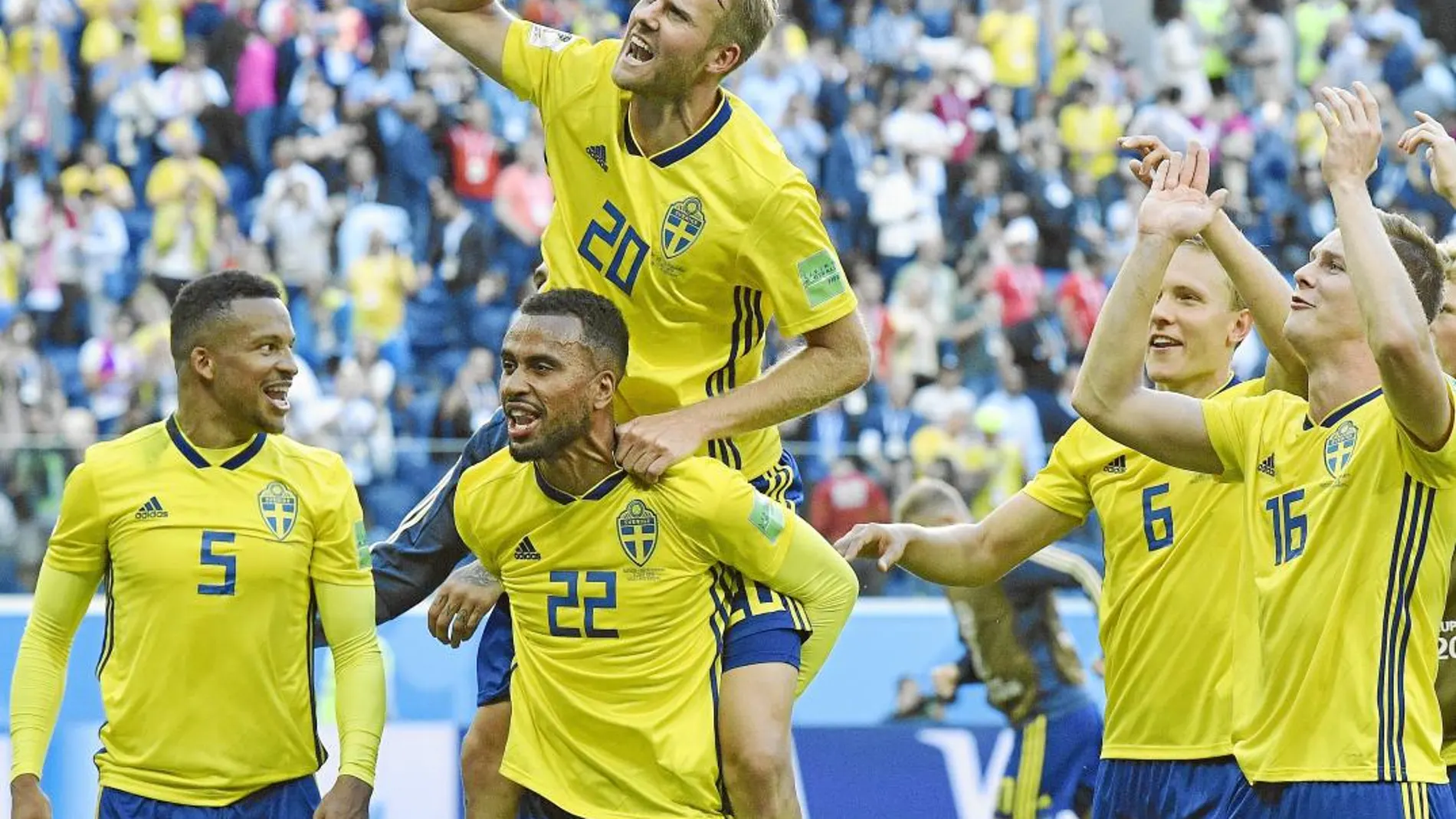 Suecia es una de las sorpresas del campeonato. Después de 24 años han vuelto a los cuartos de final al imponerse a Suiza