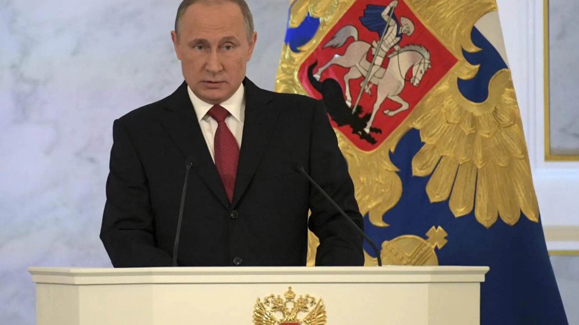 Vladimir Putin durante el discurso del estado de la unión