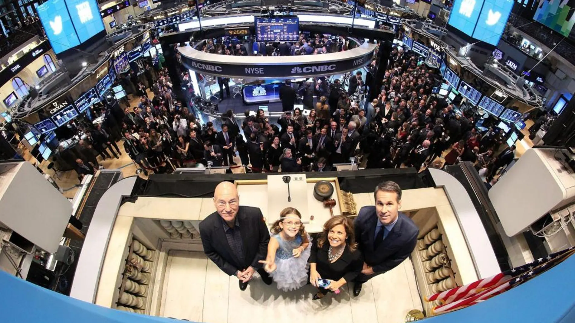 Momento de la salida a Bolsa de Wall Street, en 2013